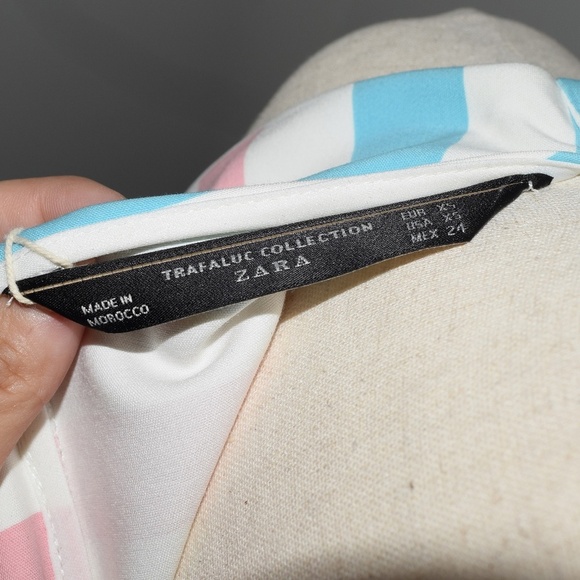 NWT Zara Trafaluc Striped Sleeveless Top XS - Picture 3 of 4